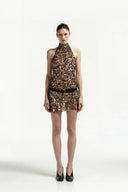 Emroidered Sequin Mini Dress