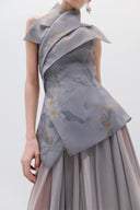 Asymmetrıc Dress Wıth Chıffon Long Skırt