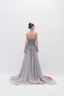 Asymmetrıc Dress Wıth Chıffon Long Skırt