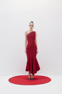 Asymmetric Midi Dress