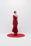 Asymmetric Midi Dress