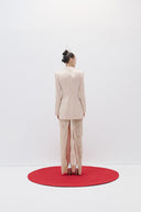 Satin Beige Blazer