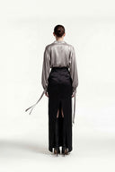 Corseted Satin Skirt