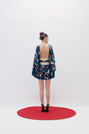 Japanese Collar Floral Dress