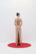 Silk Satin Dress With Bow Detail