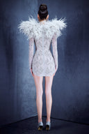 Mini Dress with Embroidery