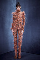 Feathered Jumpsuit