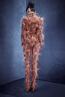 Feathered Jumpsuit
