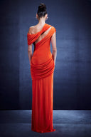 Draped One Shoulder Dress