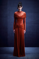 Corseted Long Sleeve Dress