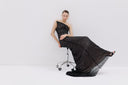 Lace Gown with Corset Detailing