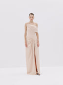 One Shoulder Draped Gown