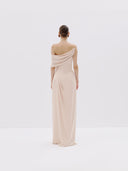 One Shoulder Draped Gown