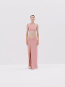 Cutout Halter Gown