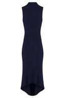 Fitted Front-Zip Dress