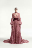 Lace Corset Chiffon Dress