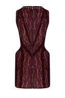 Lace Lace-Up Mini Dress