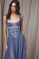 Corseted Chiffon Dress