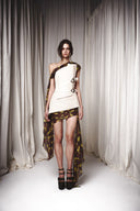 Corseted One Shoulder Dress