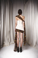 Corseted One Shoulder Dress