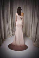One Shoulder Satin Dress