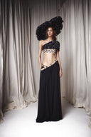 Embroided One Shoulder Top