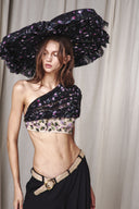 Embroided One Shoulder Top