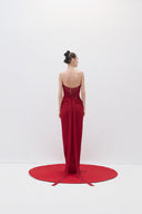 Corset Partial Lace Dress