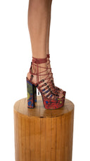 Printed Platform Pumps