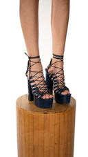 Latex Platform Pumps