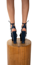 Latex Platform Pumps