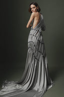 Natural Stone Draped Dress