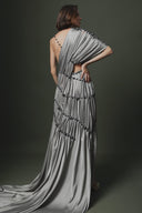 Natural Stone Draped Dress