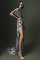 Natural Stone Draped Dress