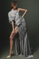 Natural Stone Draped Dress