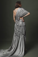 Natural Stone Draped Dress