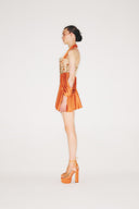 Halter Neck Corset Mini Dress