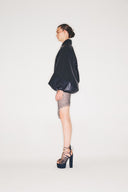 Vegan Leather Bomber Jacket