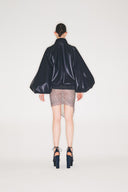 Vegan Leather Bomber Jacket