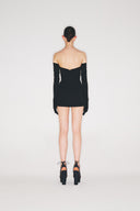 Strapless V-Neck Mini Dress