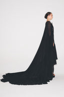 Ruffled Chiffon Cape