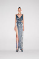 V-Neck Cut-Out Maxi Dress