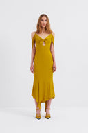 Off-To-Shoulder Midi Dress