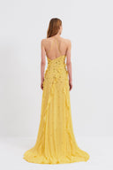 Ruffled V-Neck Dress