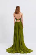 Embroidered V-Neck Maxi Dress