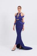 Cut-out Tube Midi Dress