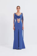 Cut-Out Halter Neck Maxi Dress