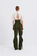 High Waisted Cargo Pants