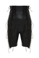 Vegan Leather Shorts