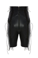 Vegan Leather Shorts